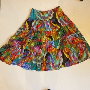 LAUREN Ralph Lauren Watercolor Floral midi/maxi Skirt, Sz 1X